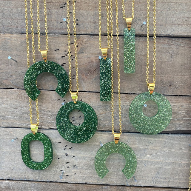 Collier Glitter Green
