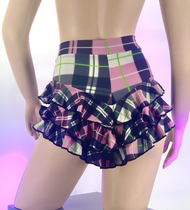 Fruit Short Volante Naga Cuadros