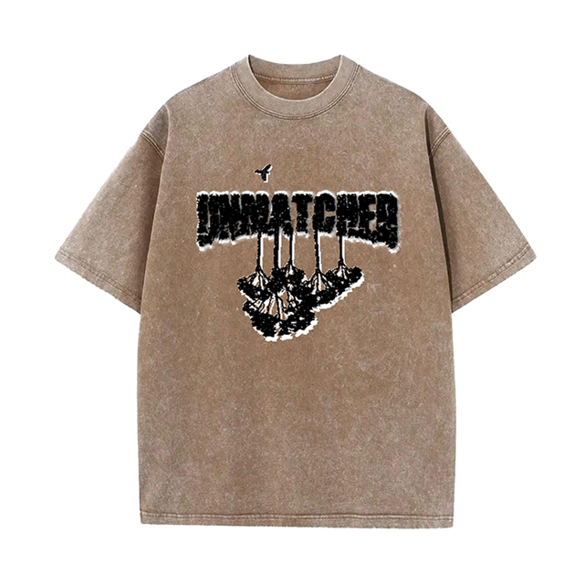 *NEW* Unmatched™ &quot;Jungle&quot; Oversized T-shirt Coffee brown