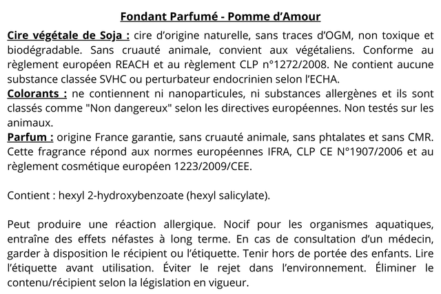 Fondant Parfumé - Pomme d'Amour