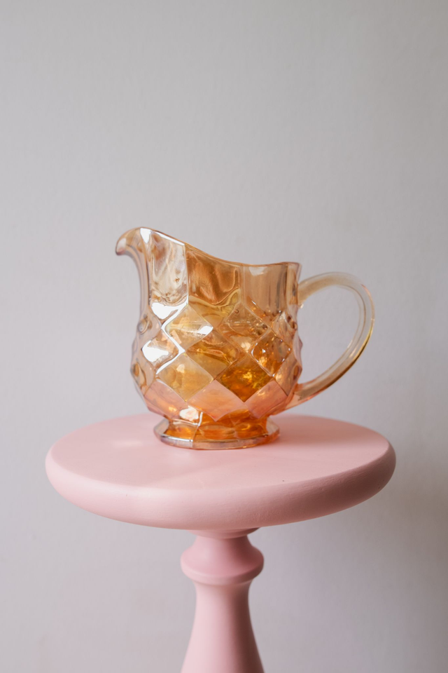 Cruche en verre irisé 🧡