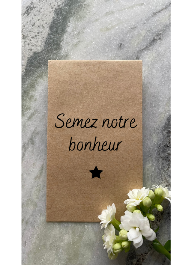 Sachet de graines &quot;Marguerite&quot; - Personnalisable