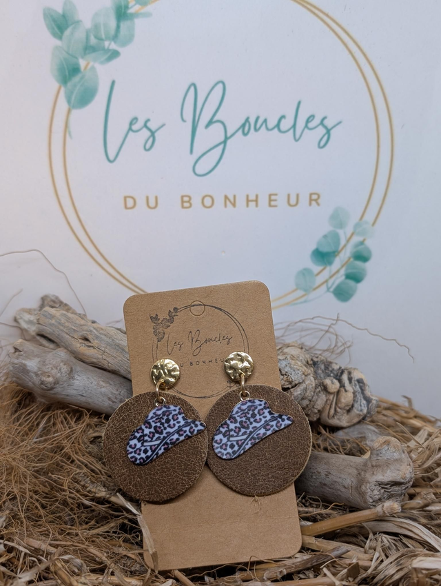 Boucles d&#039;oreilles Moon mo230 country 