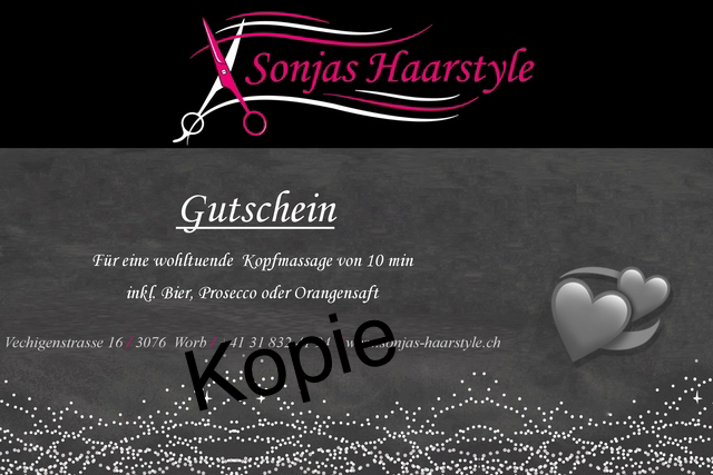 Gutschein Kopfmassage 