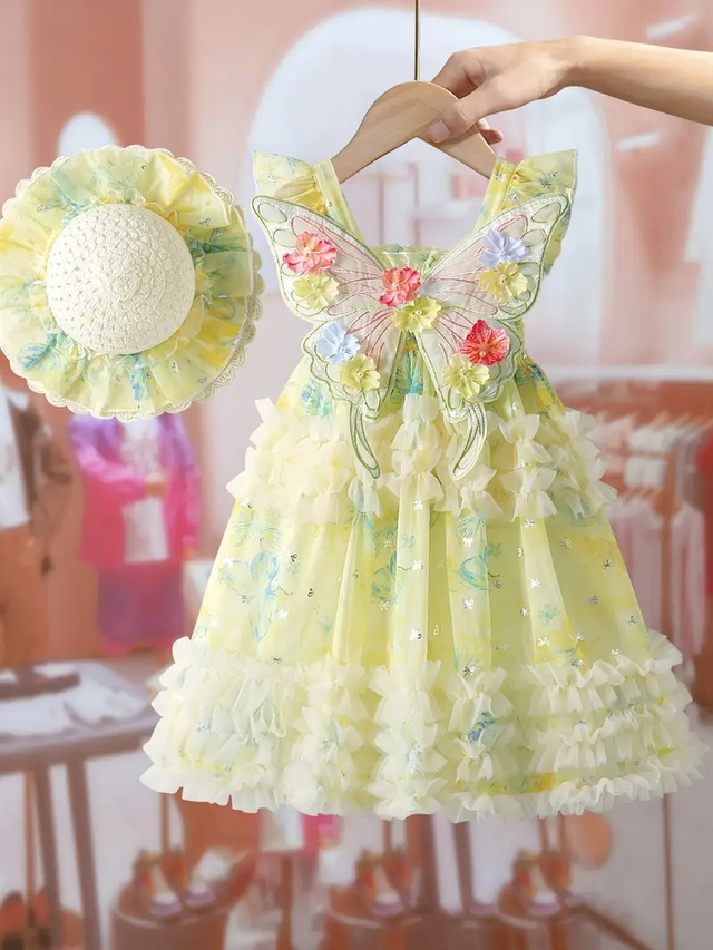 Dress, Floral Princess Dress
