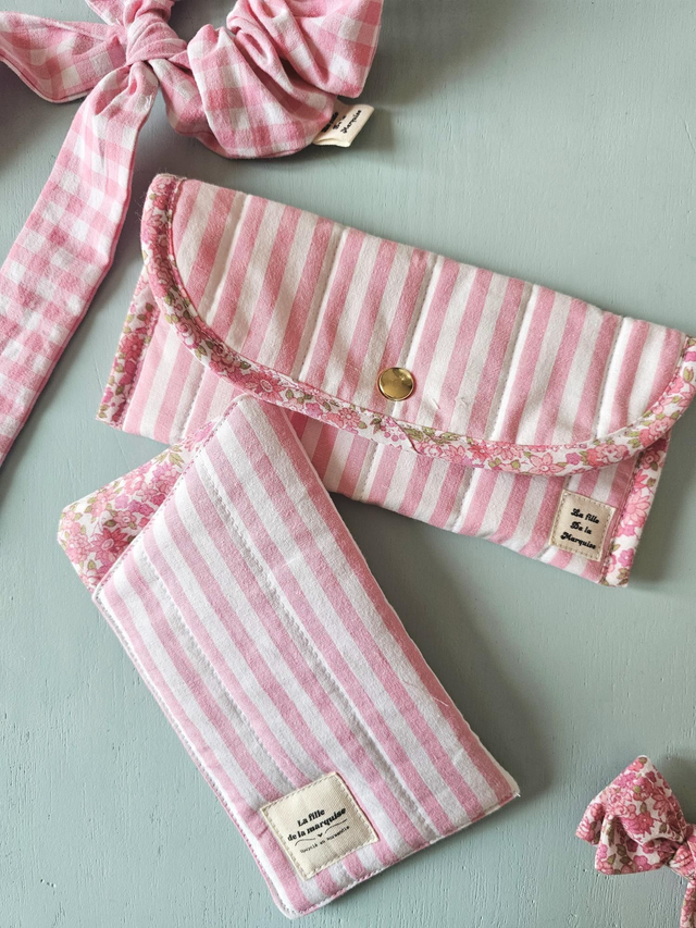 Étui à lunettes en tissus upcyclés