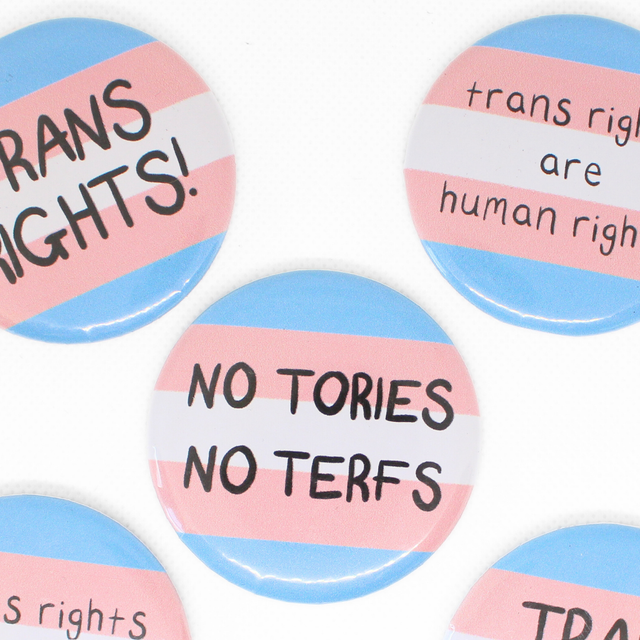 Trans Rights Large Badge