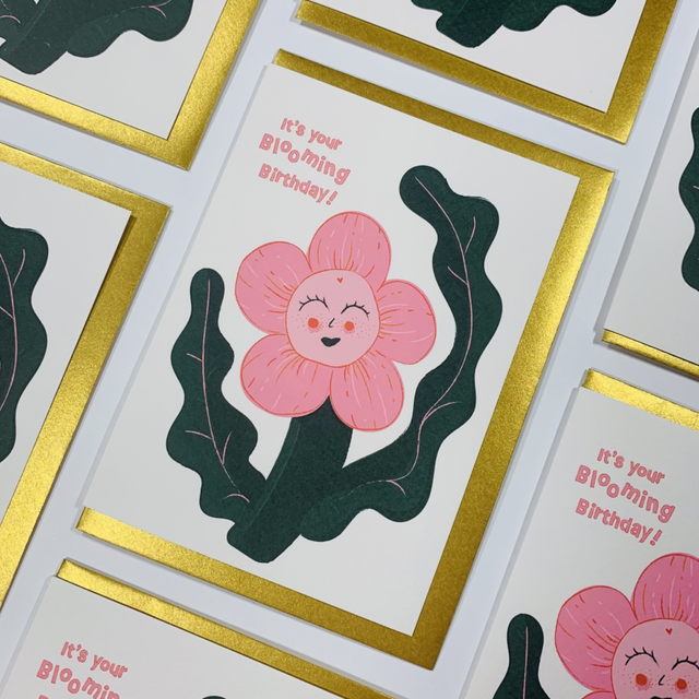 It’s your blooming birthday card 
