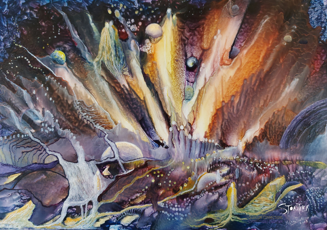 Quantum Connections : Poster Print A3