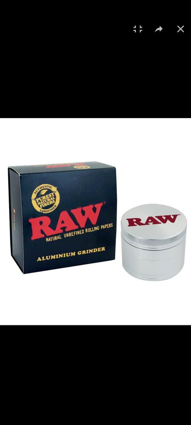 RAW Original Metal Grinder with Giftbox 4 Parts – 55mm


