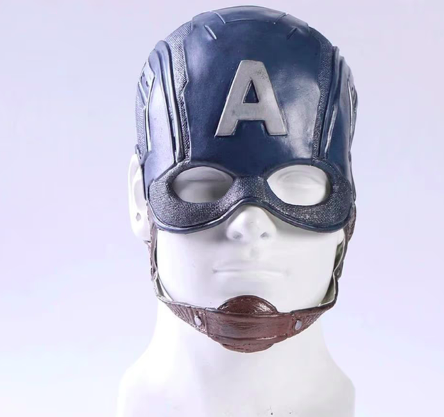 Full face latex masker Captain America