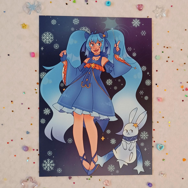 Star Night Snow Miku print