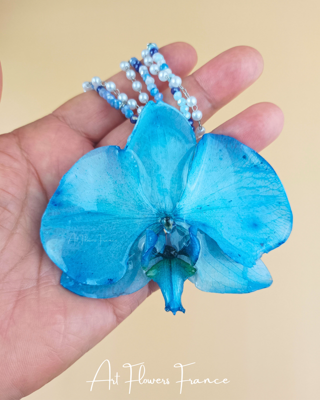 Collier orchidée (1)