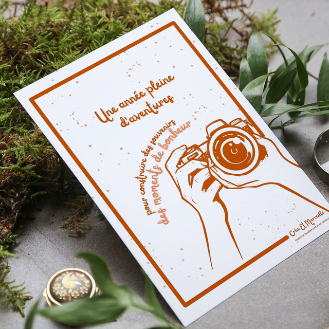 Carte postale Année d'aventures 📍