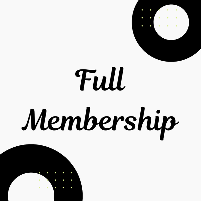 Full Membership (4 Weeks)