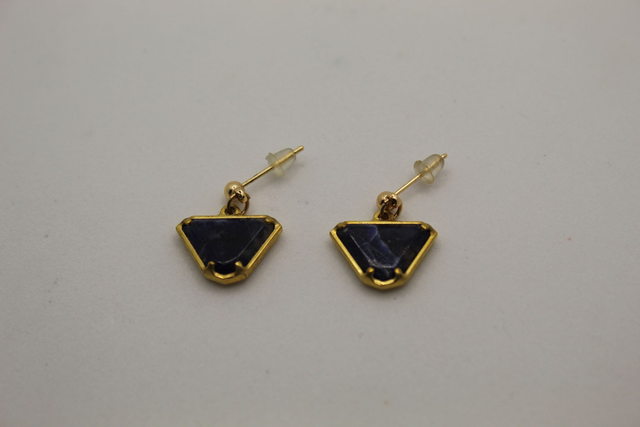 Boucles d&#039;oreilles sodalite - JELANI