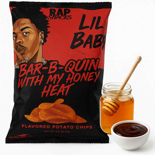 Rap Snacks Chips Lil Baby BBQ &amp; Honey 71g