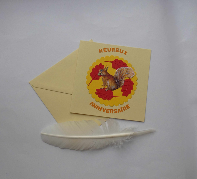 Anniversaire automnal avec cet écureuil