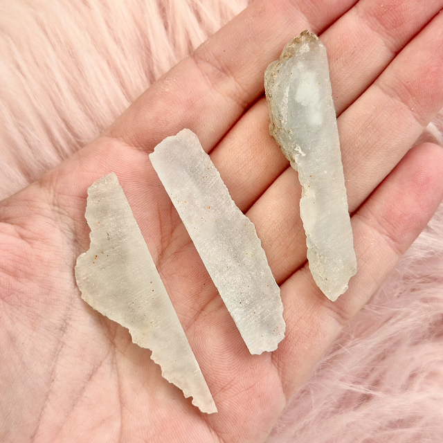 Aquamarine frosted semi raw crystal