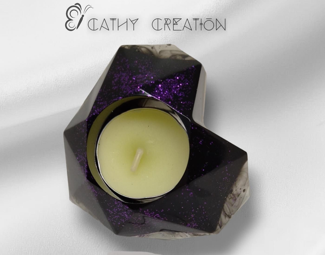 Petit bougeoir coeur 