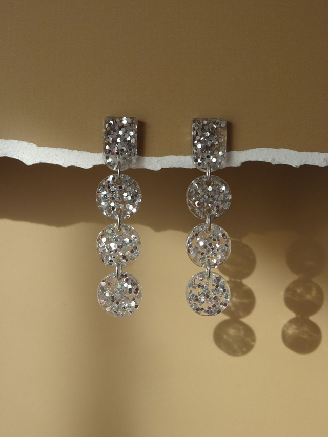 Cascade : Paillettes argenté