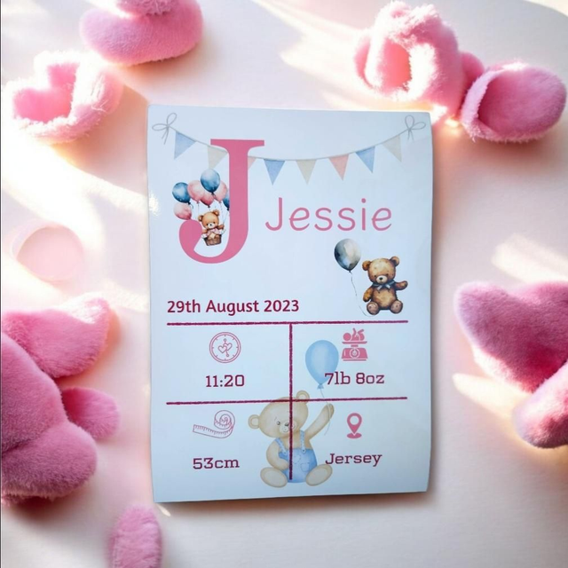 🌿 Hello Little One – Teddy Bear