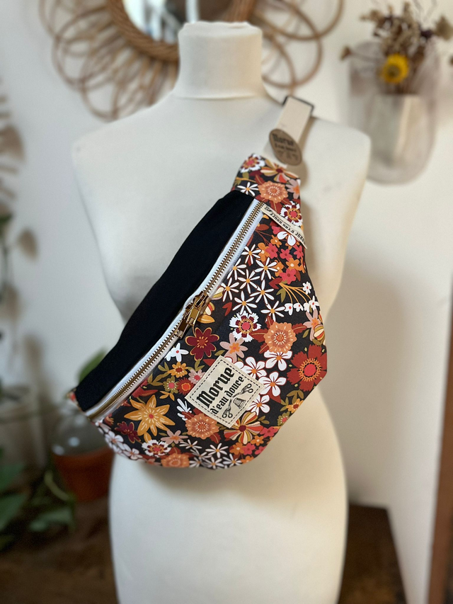 sac M  fleurs vintage retro