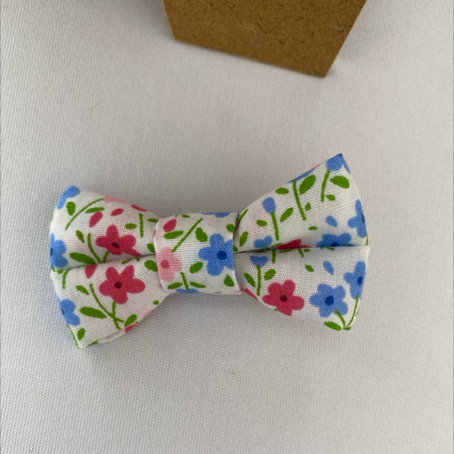 Mini floral mini bow