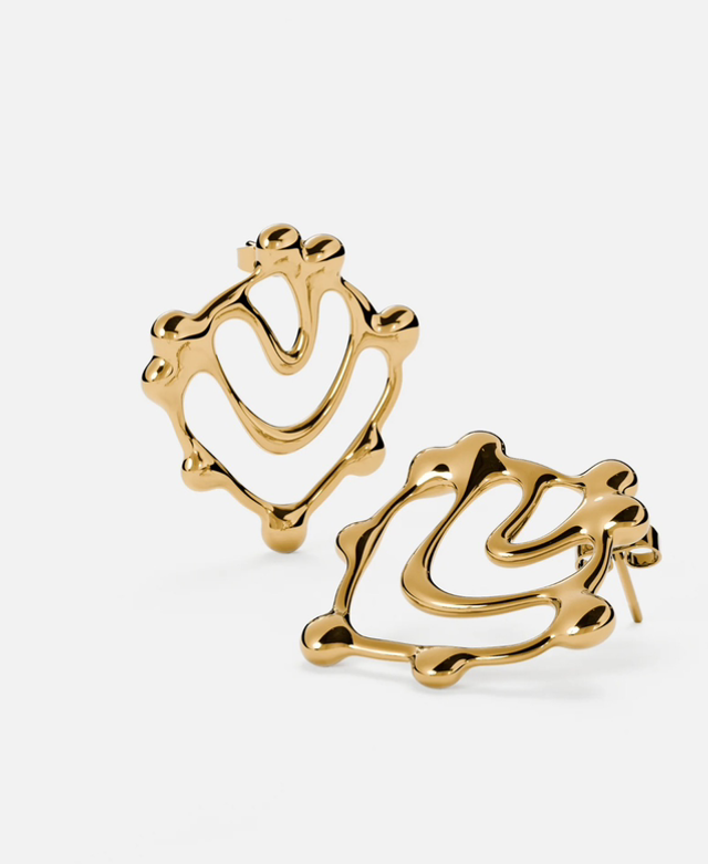 FU01 / Furiosa naušnice Bonshell gold
