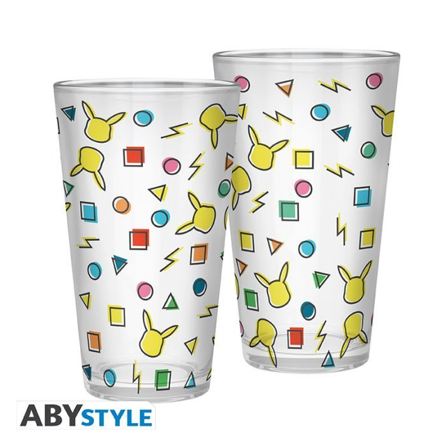 Pokemon: Pikachu Pattern 400ml Glass