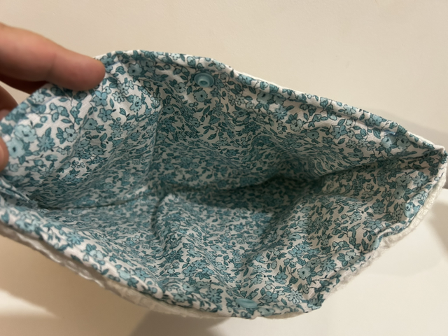 pochette liberty turquoise