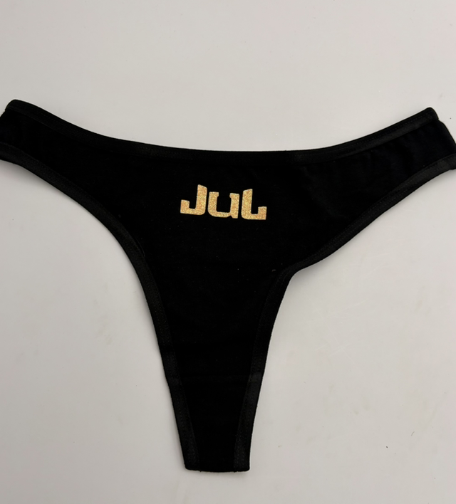 Tanga noir JuL orange phospho 