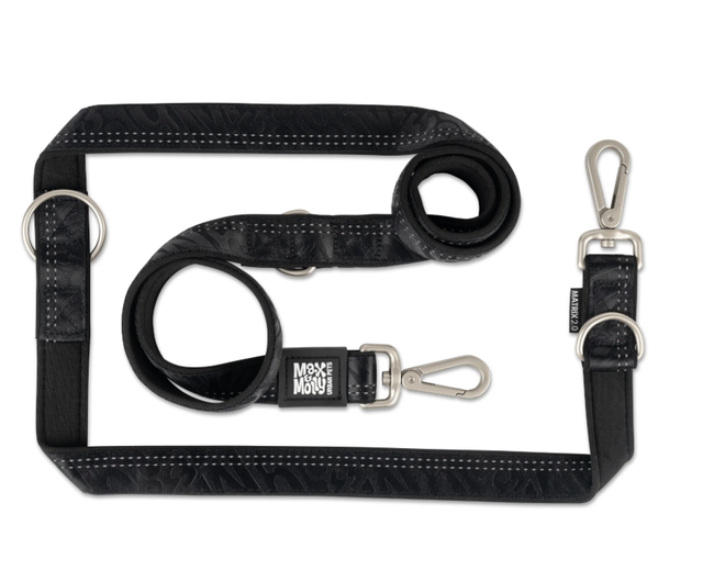 Multifunktionsleine 'Black', Matrix 2.0 von Max & Molly
