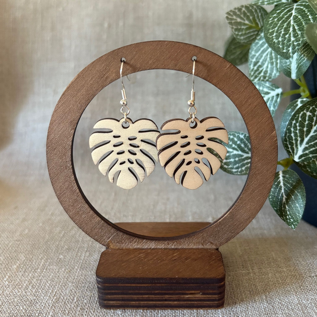 Boucles d'oreilles FEUILLES EXOTIQUES