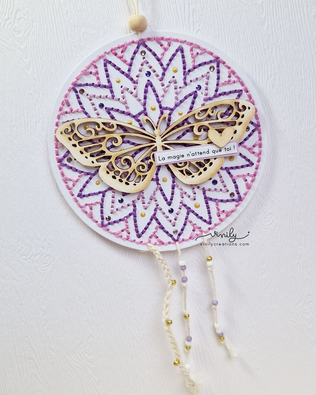Mandala brodé: La Magie n'attend que toi!