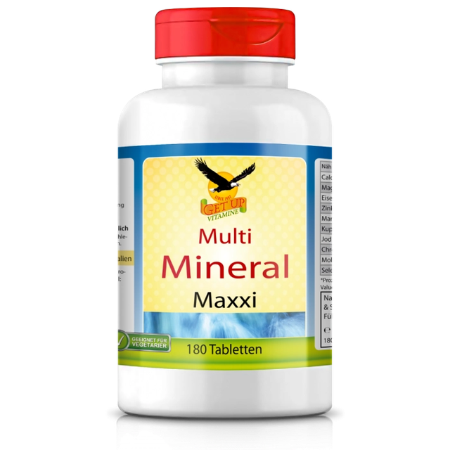 Get UP - Multi Mineral maxxi organisch, 180 Tabletten