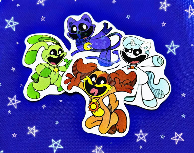 Smiling Critters stickers (Poppy Playtime)