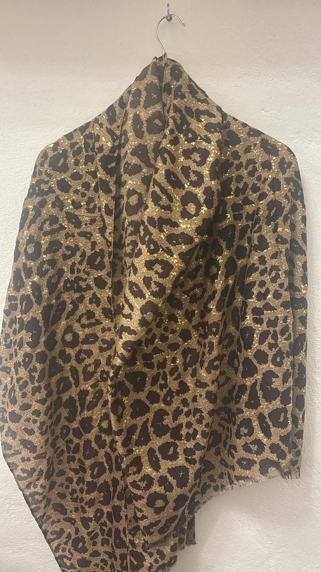 SCIARPA OVERSIZE LEOPARDATA