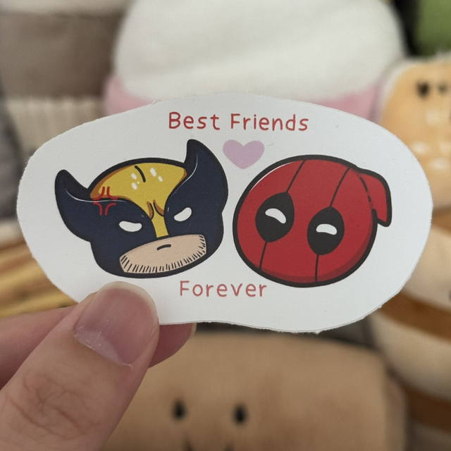 Deadpool/Wolverine Best Friends Forever Vinyl Sticker