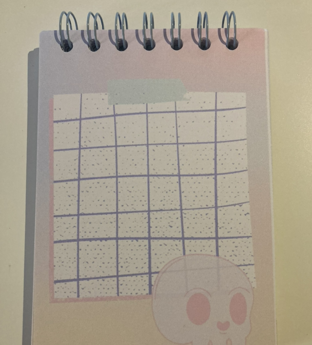 Tie Dye Grids a6 Notepad