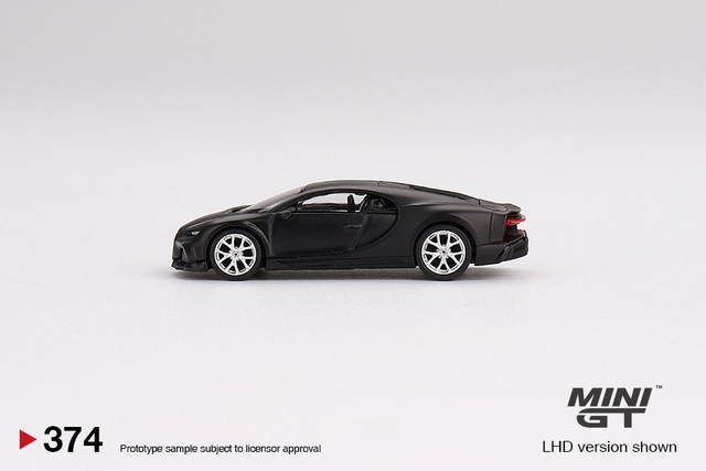 MGT00374 Mini GT 1/64 Bugatti Chiron Super Sport 300+ Matte Black (LHD)