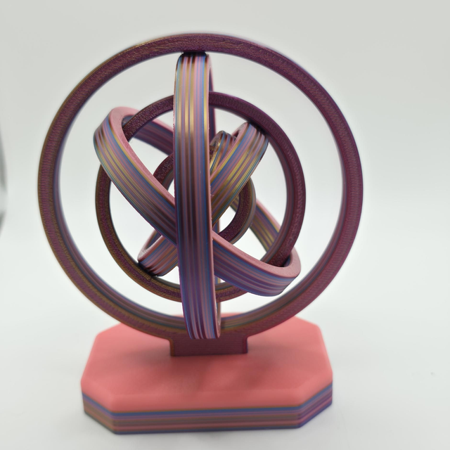 Desk Gyro - Pink and Purples