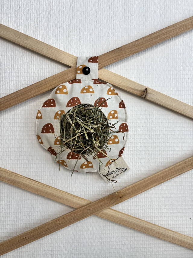 Mini sac à foin &quot;champignons&quot;