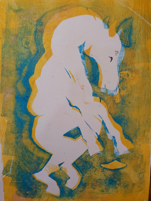 "Horse 4" by Jude Montague. Edition of one. 