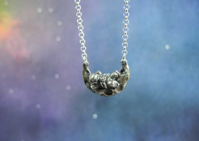 I need space necklace silver