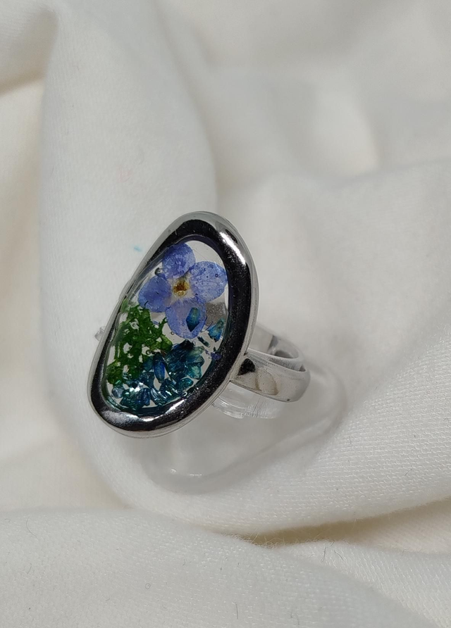 Bague Oriane coloris bleu 