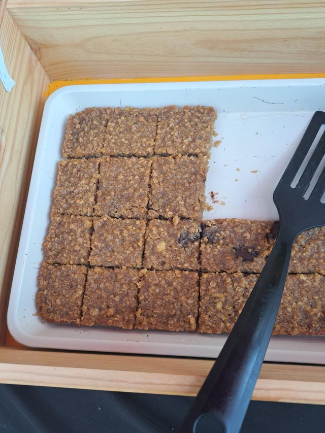 Banana Chocolate Flapjack