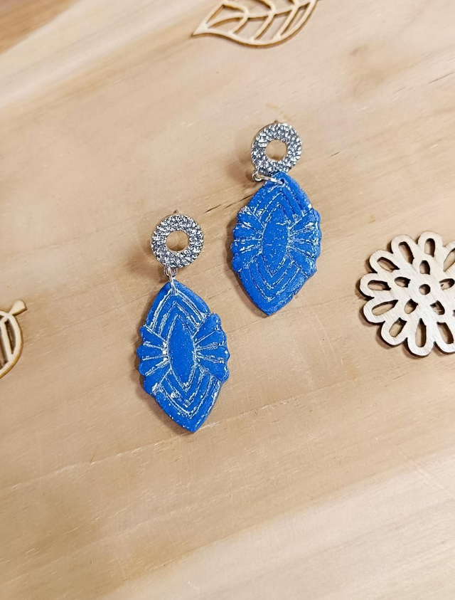 Boucles d'oreilles - oval argent