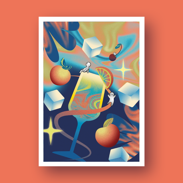 "Cocktail" - Illustration A5