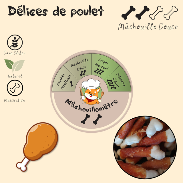 Délices de poulet - 100g
